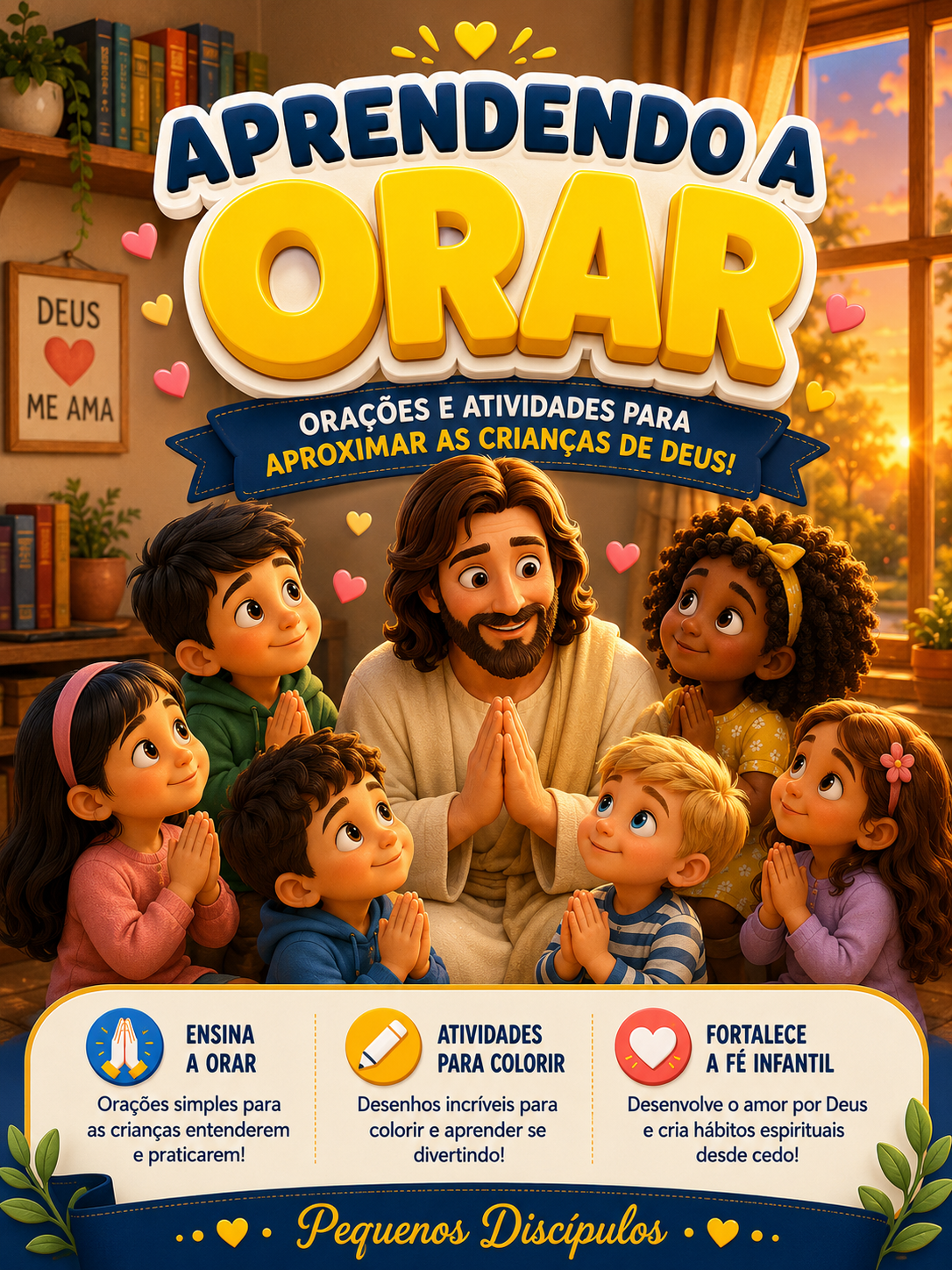 Capa do bônus Aprendendo a Orar