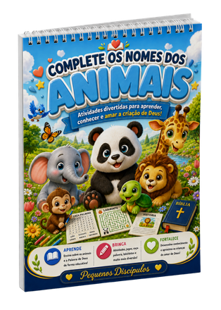 Mockup Complete os Nomes dos Animais